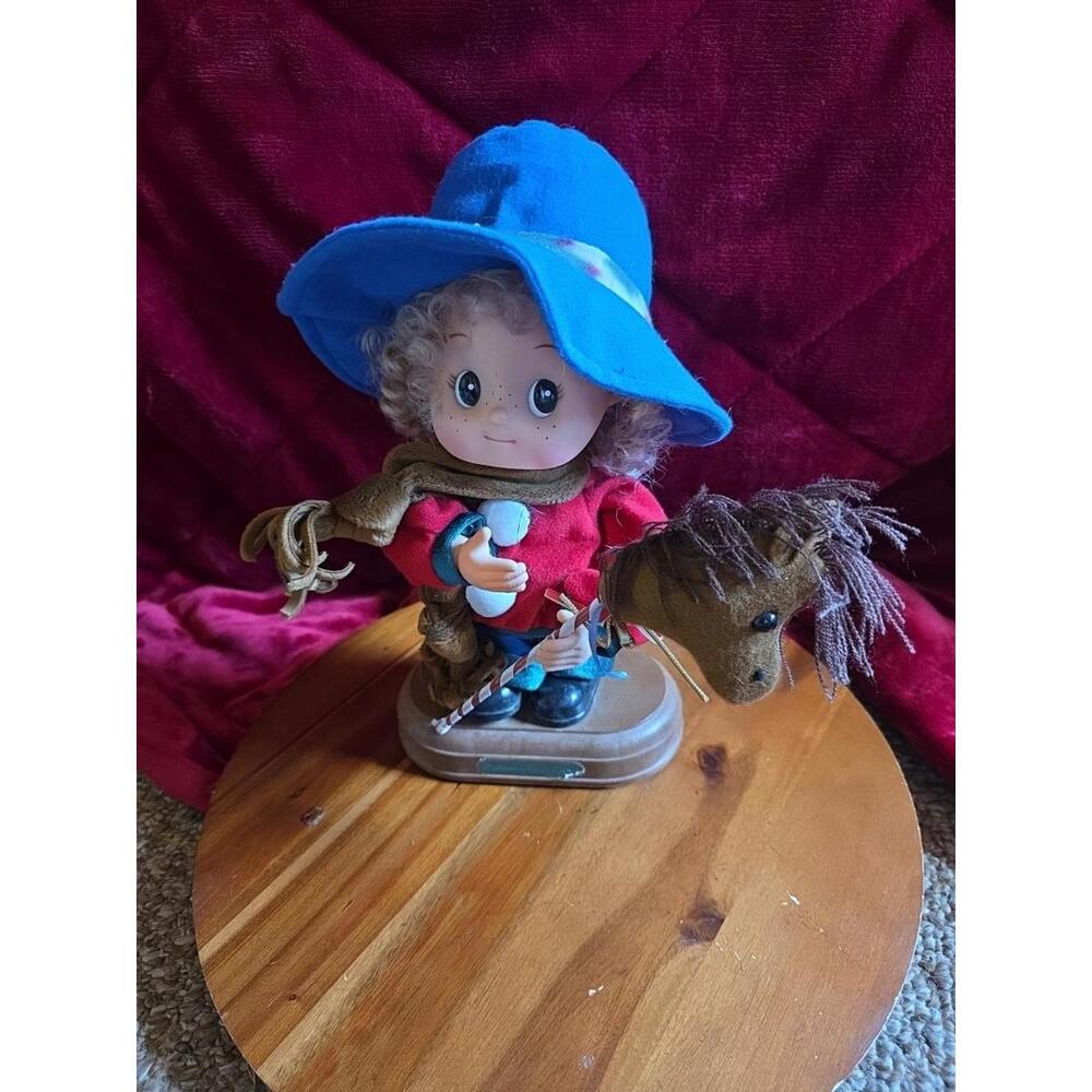 Santa's Best Undercover Kids Animated Christmas Boy Holding Hobby Horse